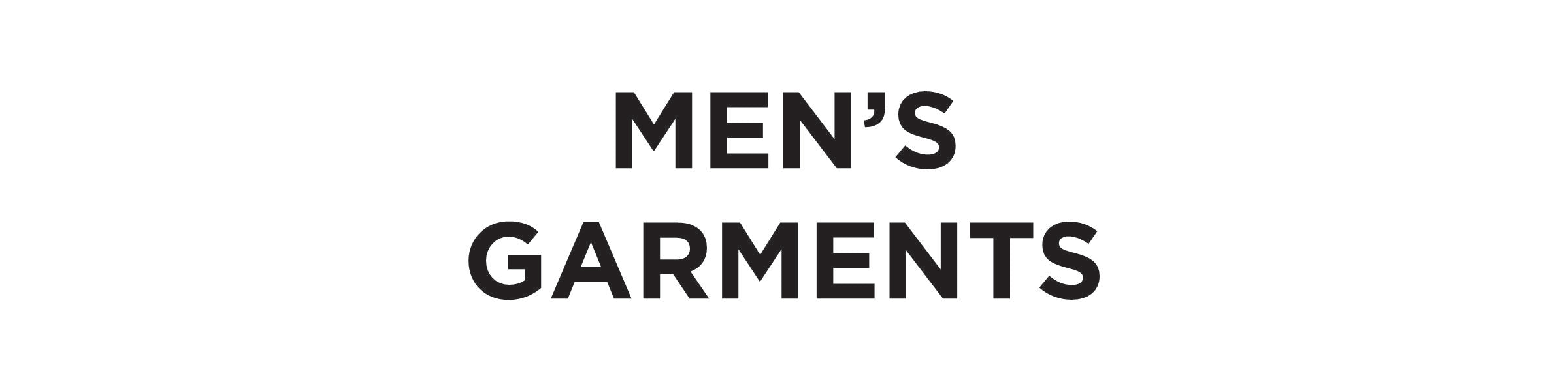 Men's Garments