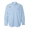 Columbia Men's Sail Blue Long Sleeve Bahama II Fishing Shirt