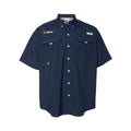 Columbia Men's Navy Short Sleeve Bahama II Fishing Shirt
