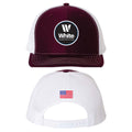 Richardson Mesh Back Maroon Trucker Cap w/ Patch