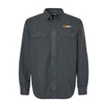 Dri Duck Men's Charcoal Crossroad Woven Shirt