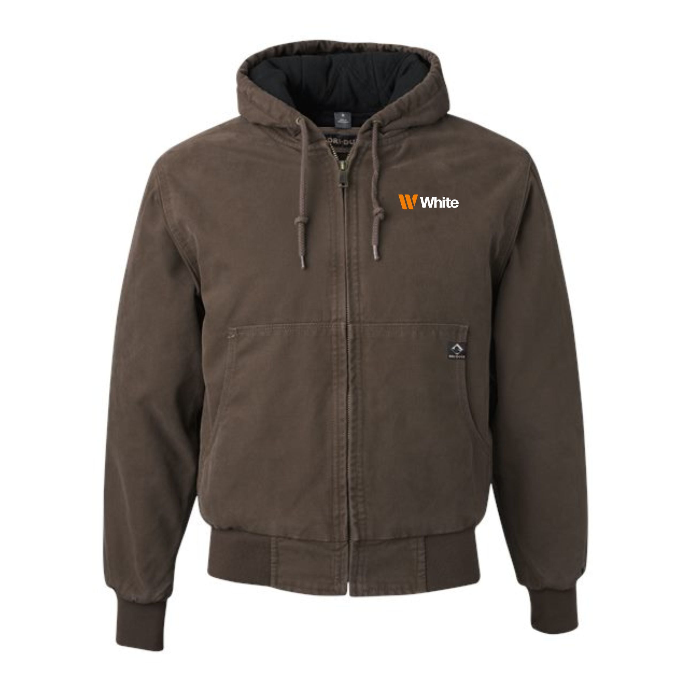 Dri Duck Men's Tobacco TALL Hooded Jacket w/ Tricot Quilt Lining