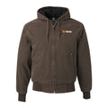 Dri Duck Men's Tobacco Hooded Jacket w/ Tricot Quilt Lining