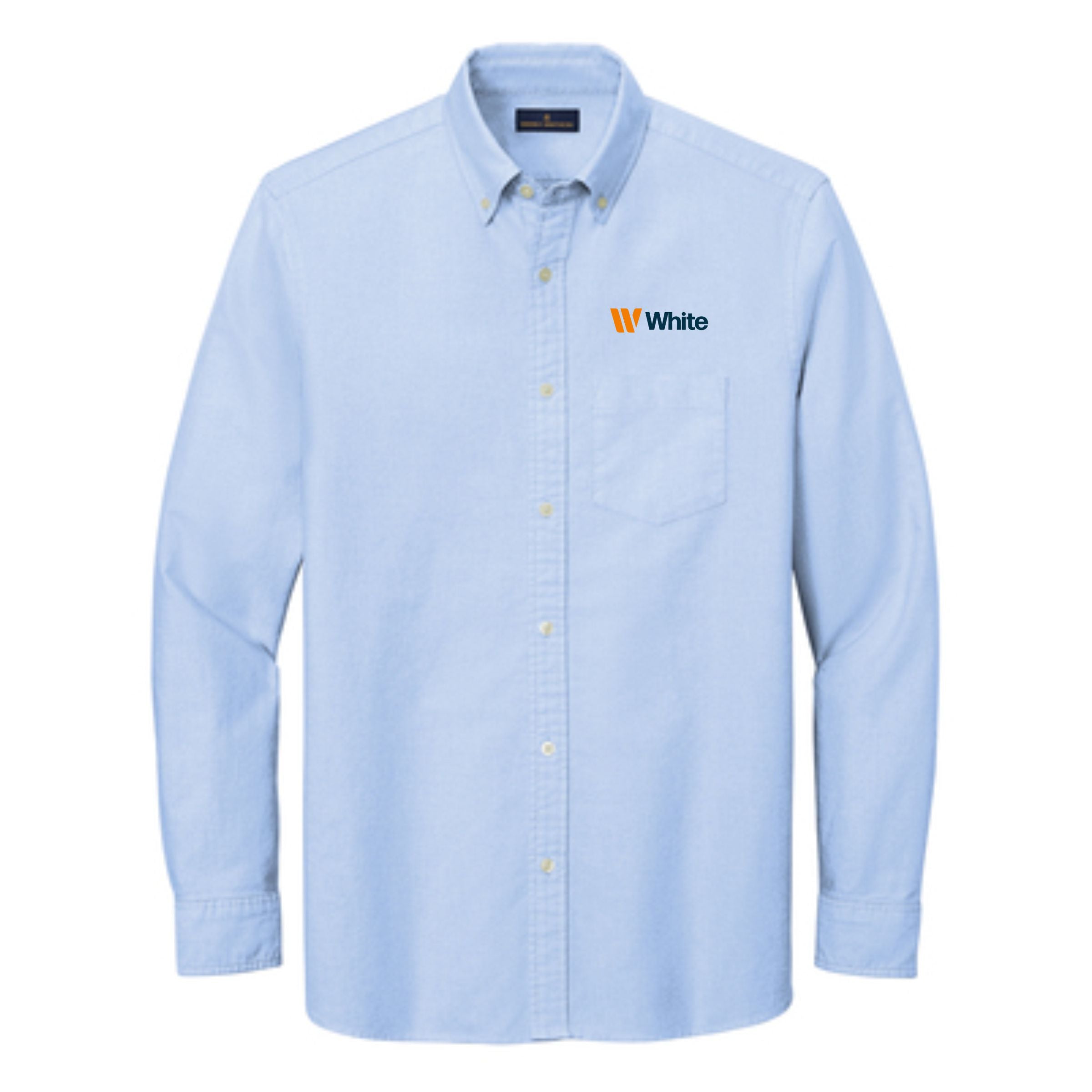 Brooks Brothers Men's Blue Casual Oxford Shirt
