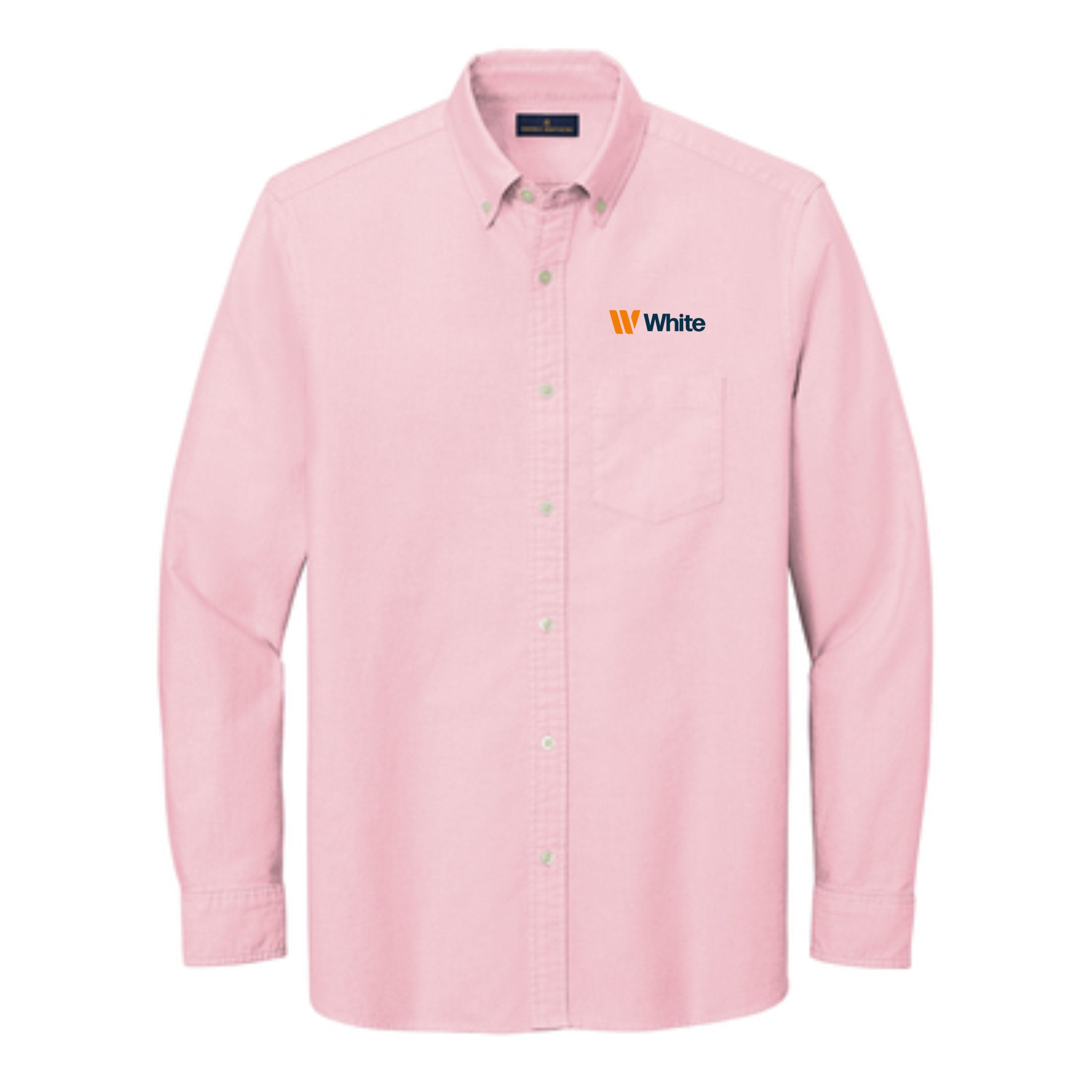 Brooks Brothers Men's Pink Casual Oxford Shirt