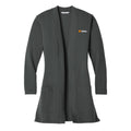 Port Authority Women's Grey Long Pocket Cardigan
