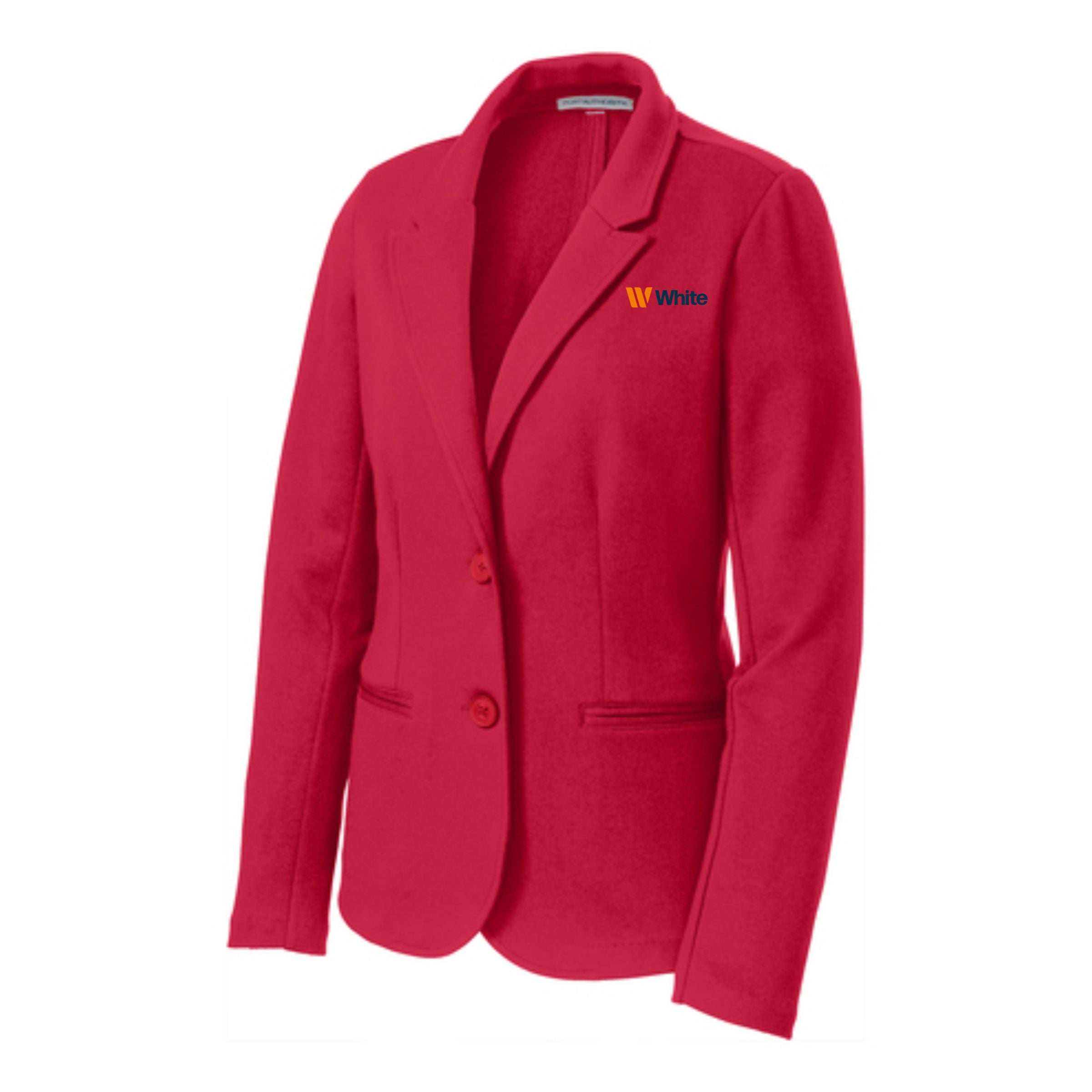 Port Authority Women's Red Modern Knit Blazer