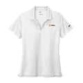 Nike Women's White Dri-Fit Micro Pique Performance Polo