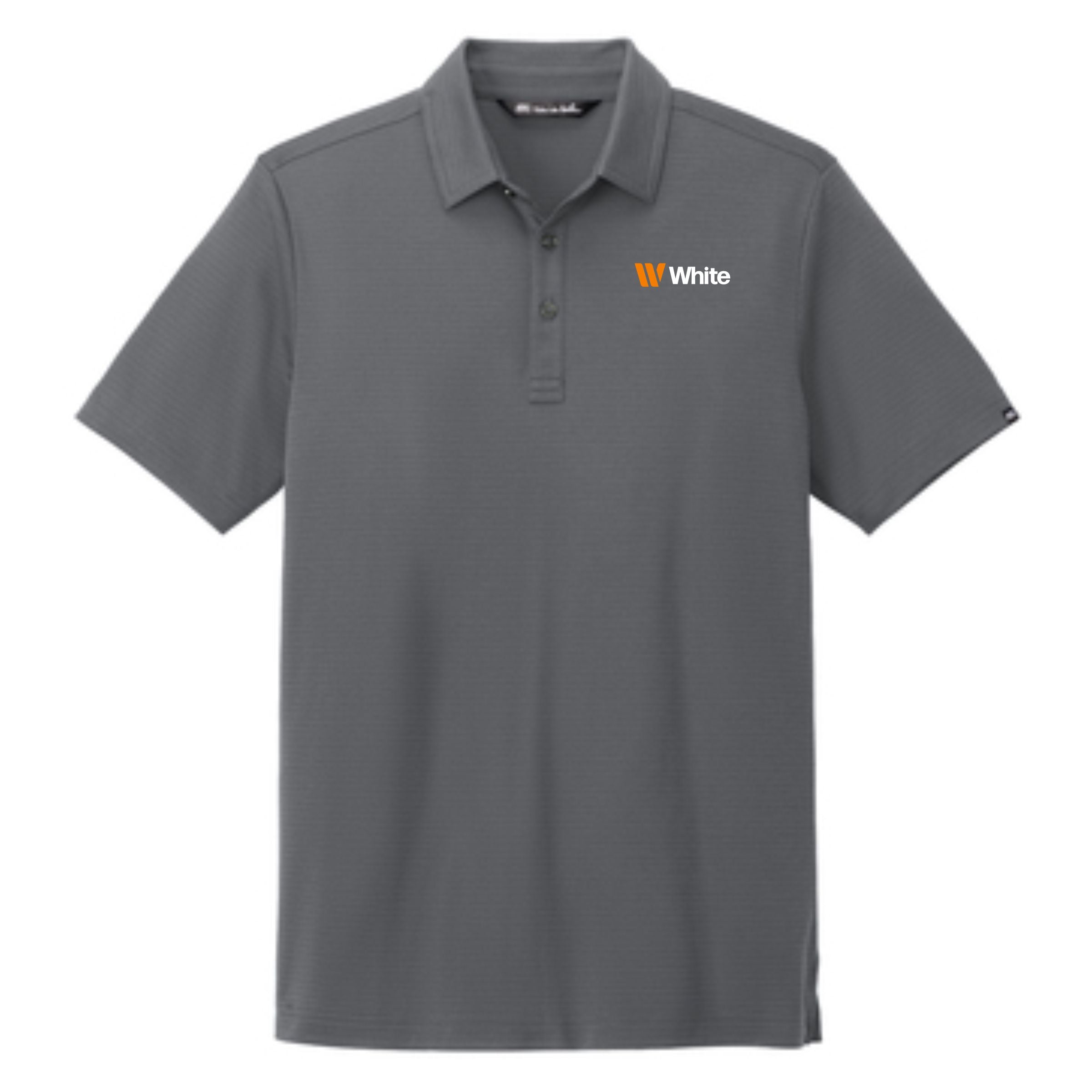 TravisMathew Men's Grey Bayfront Solid Polo
